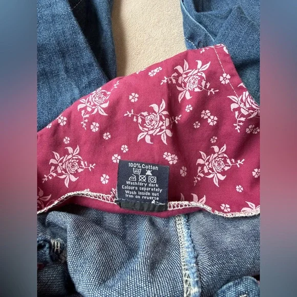 Toddler Girl Unicorn Denim Overalls 2-3 Years Blue Jean Romper 100% Cotton - Picture 2 of 10